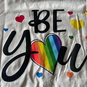 “BE YOU” Rainbow Heart T-Shirt